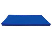 Мат спортивный гимнастический 120х120х10 см, синий