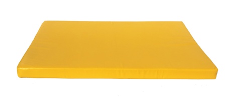 Мат спортивный гимнастический 120х80х10 см, желтый фото