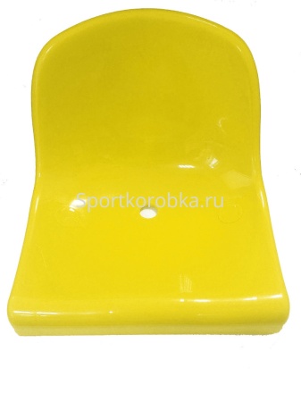 Сиденье пластиковое Лужники жёлтое фото