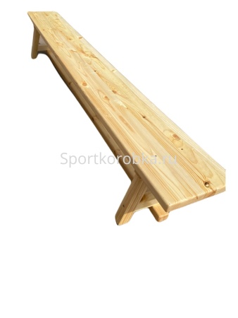 Гимнастическая скамейка деревянная 3 м Стандарт фото