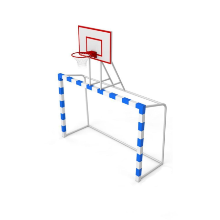 Ворота 3х2 м, с баскетбольным фанерным щитом фото